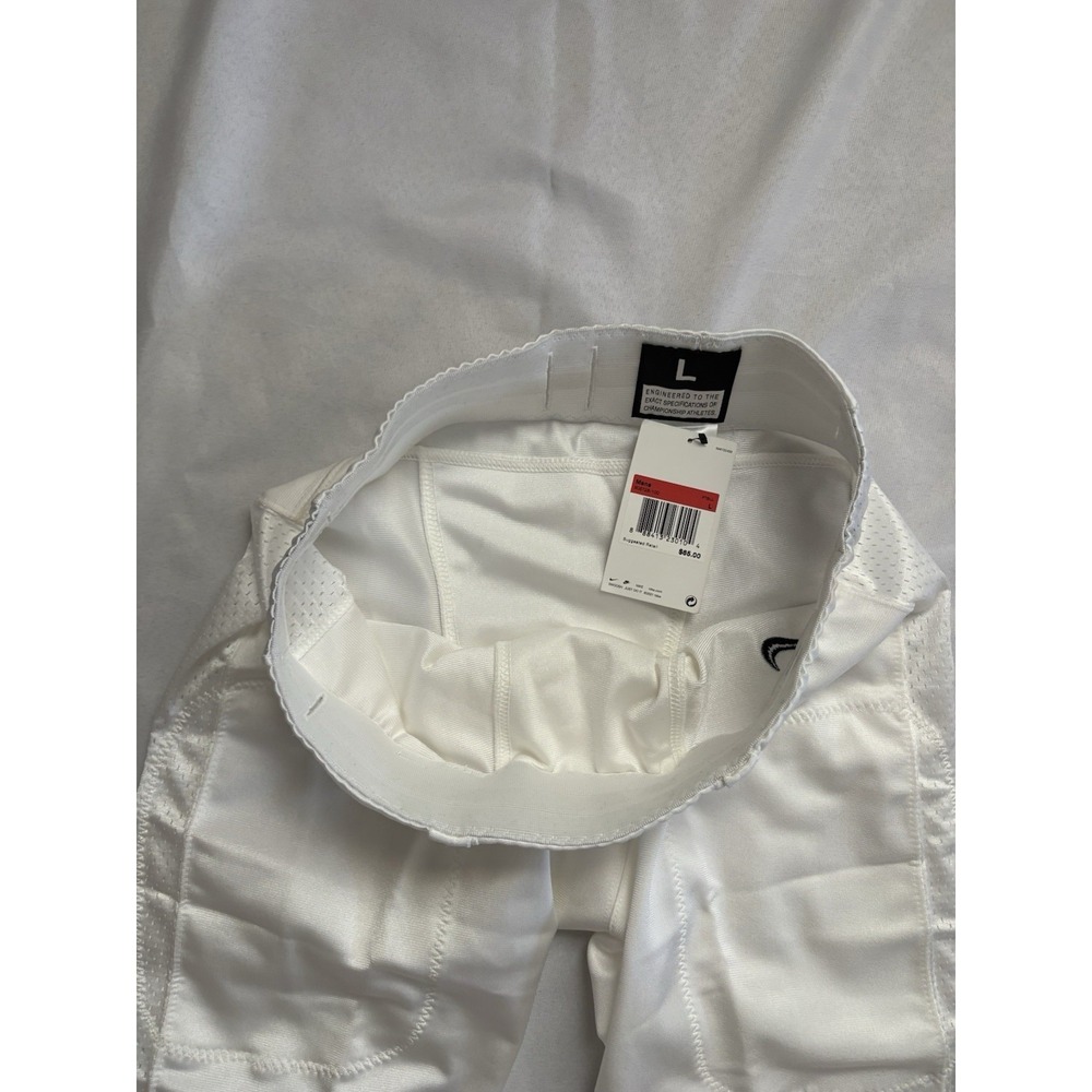 NEW Nike Team Vapor Varsity 3/4 Football Pants White Mens Size LARGE 908728-100 - Picture 5 of 6